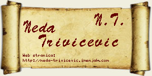 Neda Trivičević vizit kartica